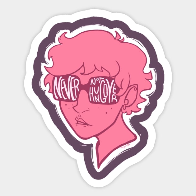 Never Not Hungover - Rowan Sticker by Floyd_JPG